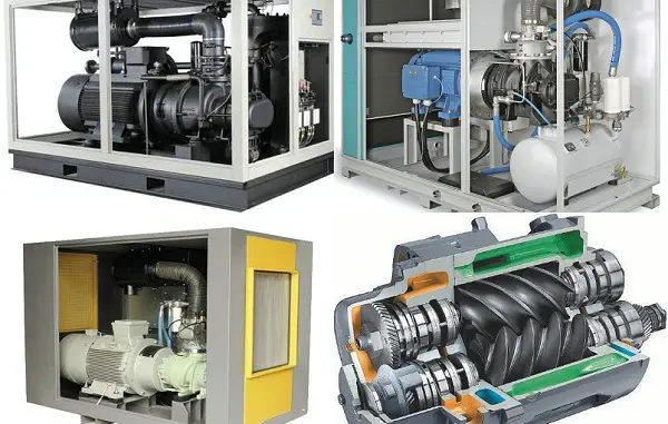 Máy nén khí trục vít không dầu