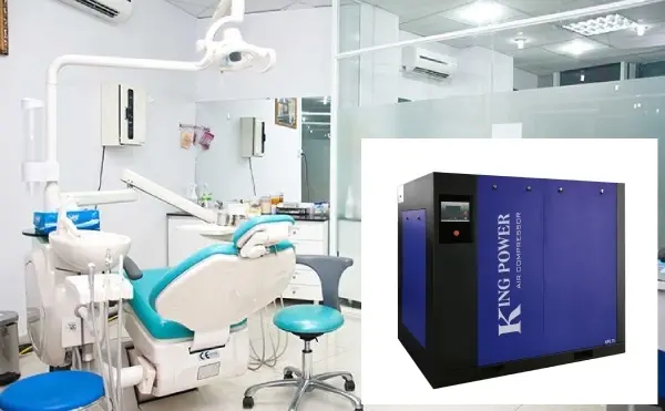 máy nén khí king power được ứng dụng trong vận hành các máy móc, thiết bị y tế