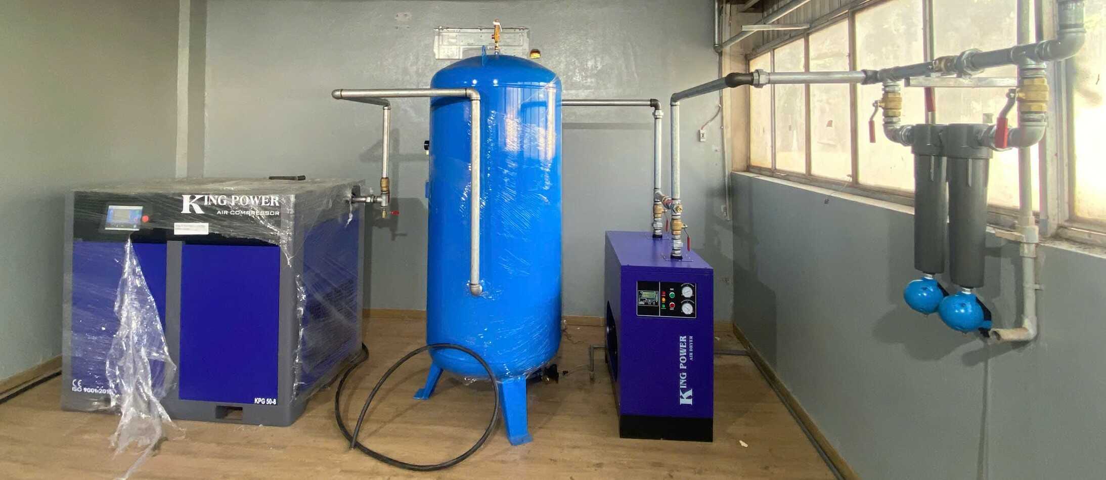 Lắp đặt máy nén khí King Power thực tế 7
