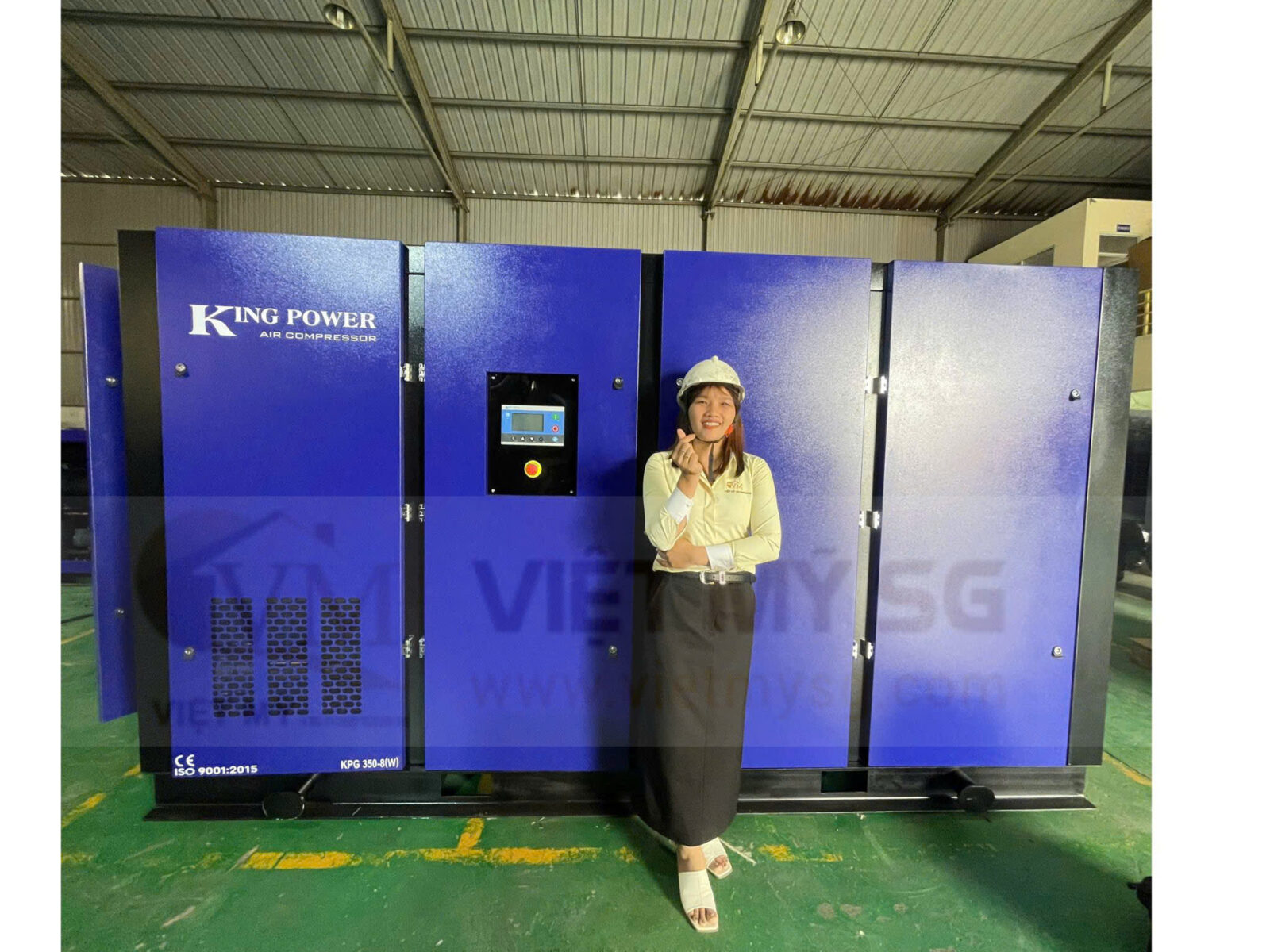 Lắp đặt máy nén khí King Power thực tế 2