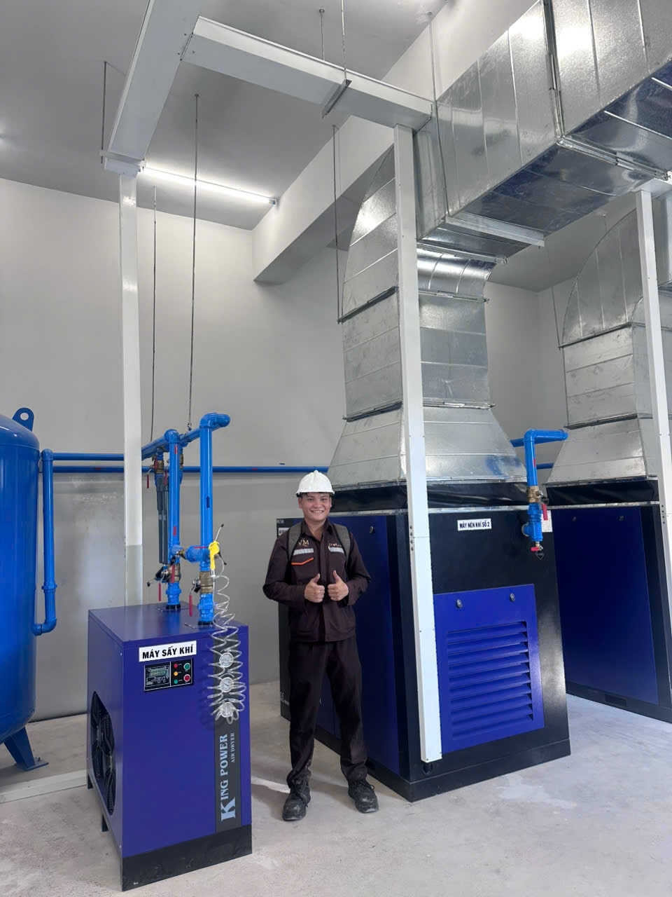máy nén khí trục vít cho xưởng sản xuất